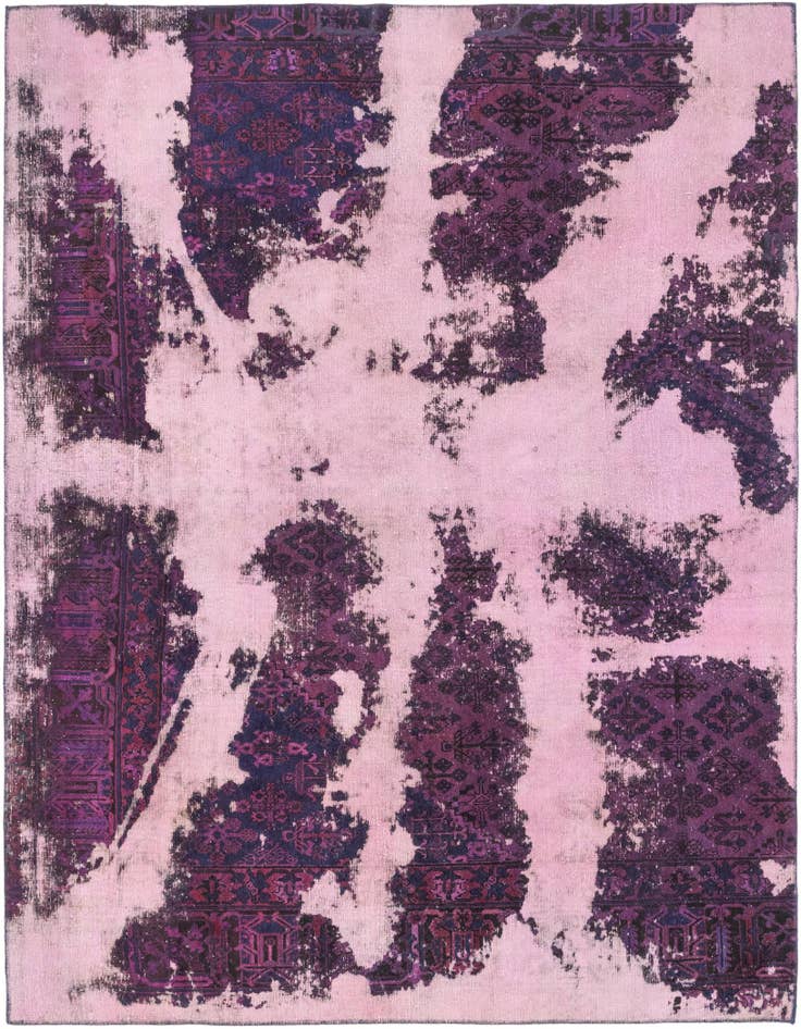 Detail image of 7' 7 x 9' 5 Hand Knotted Ultra Vintage Persian Wool Rug