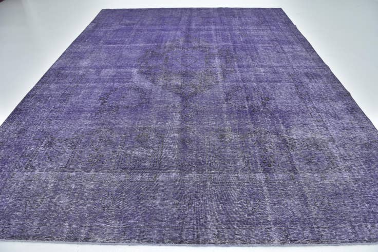 Detail image of 9' 8 x 13' Hand Knotted Ultra Vintage Persian Wool Rug