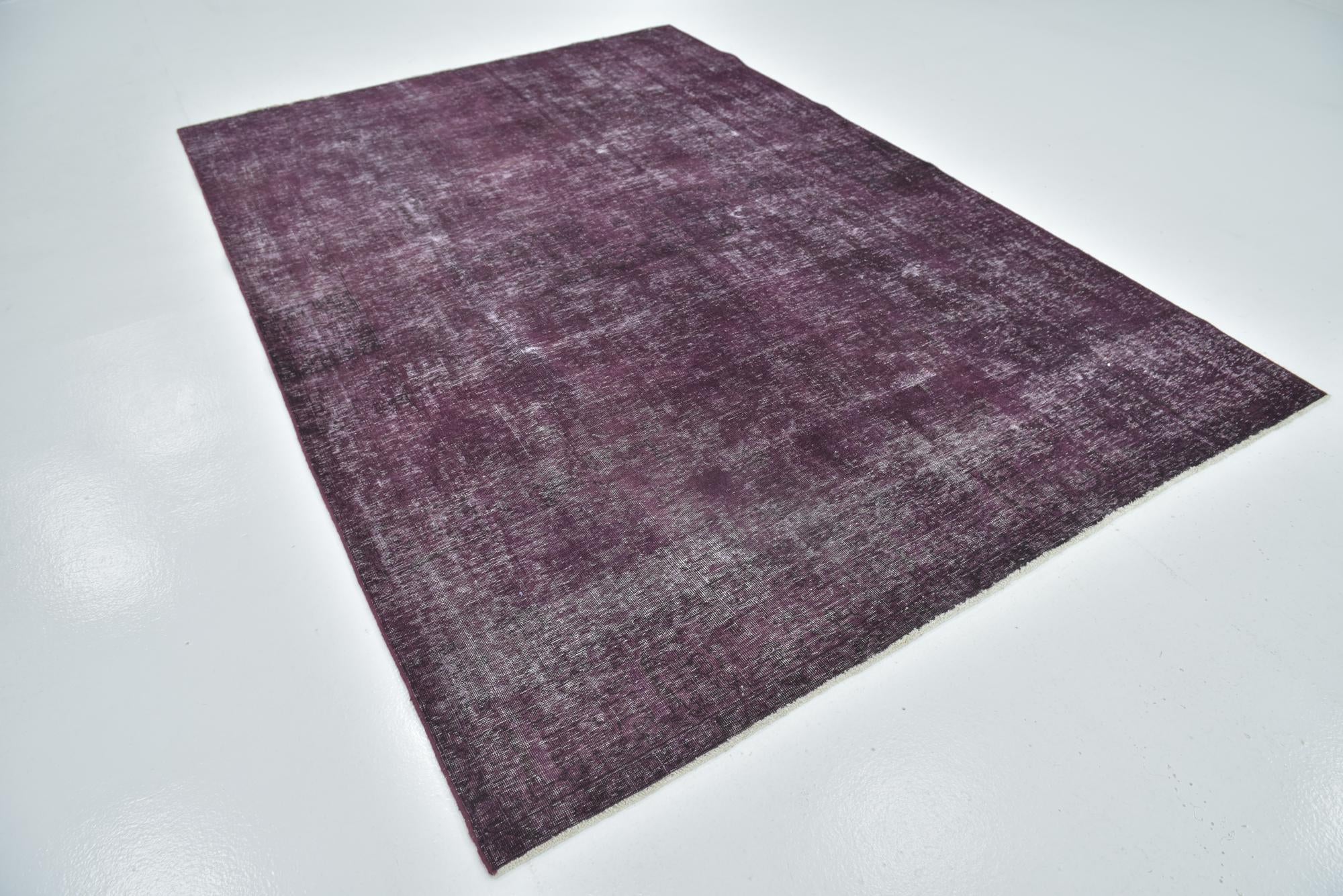 6' 9 x 9' 9 Hand Knotted Ultra Vintage Persian Wool Rug