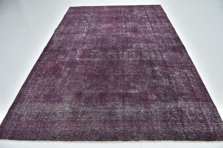 6' 9 x 9' 9 Hand Knotted Ultra Vintage Persian Wool Rug