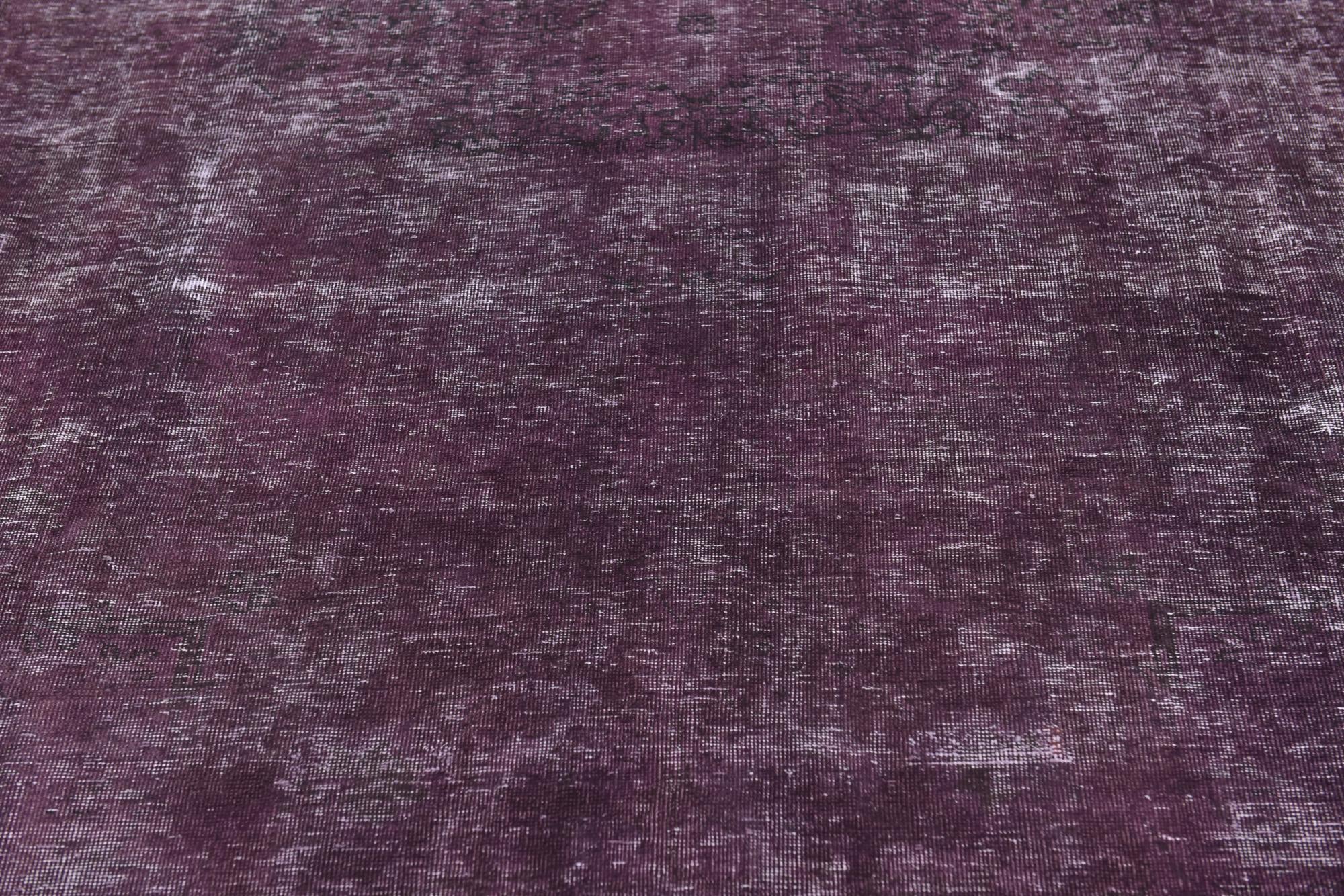 6' 9 x 9' 9 Hand Knotted Ultra Vintage Persian Wool Rug