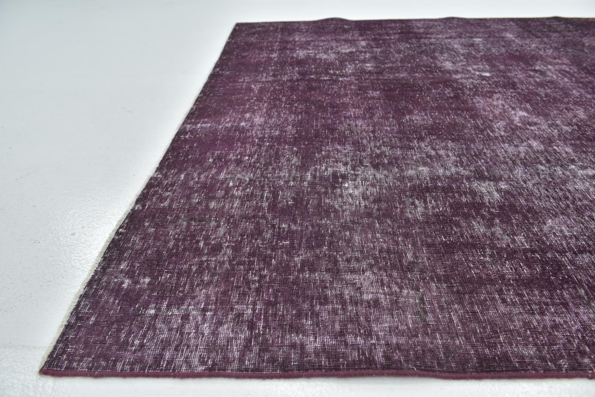 6' 9 x 9' 9 Hand Knotted Ultra Vintage Persian Wool Rug