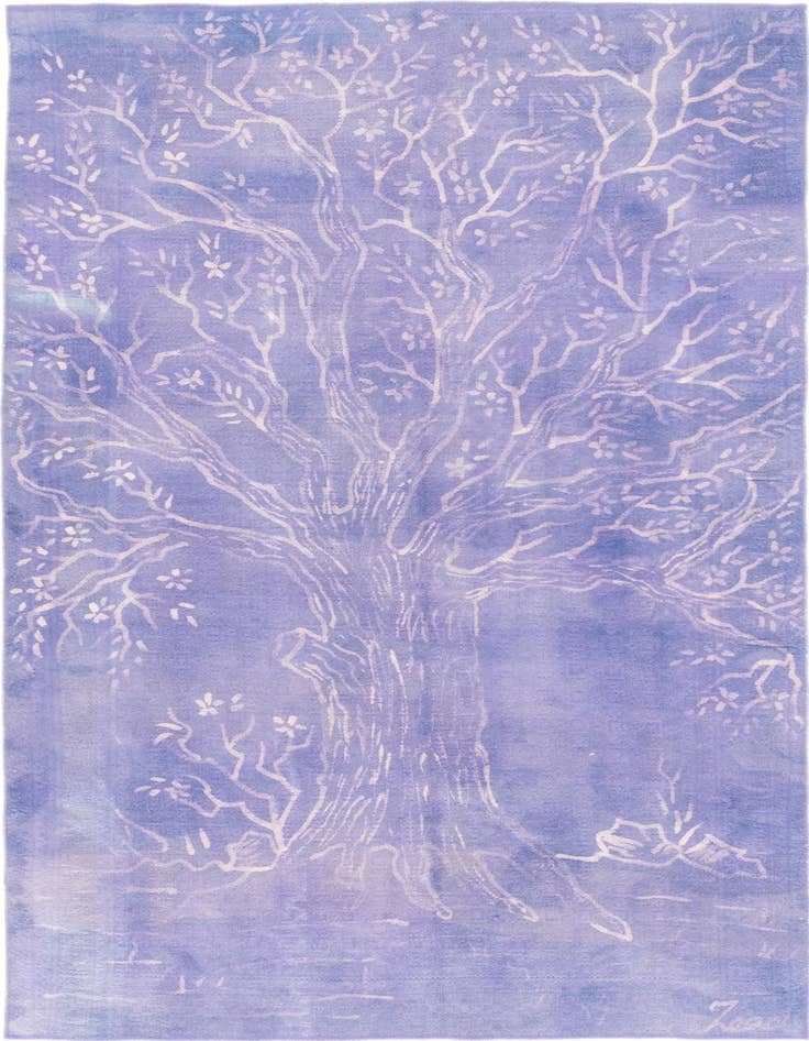 Detail image of 5' 6 x 9' 4 Hand Knotted Ultra Vintage Persian Wool Rug