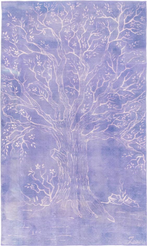 Detail image of 5' 6 x 9' 4 Hand Knotted Ultra Vintage Persian Wool Rug