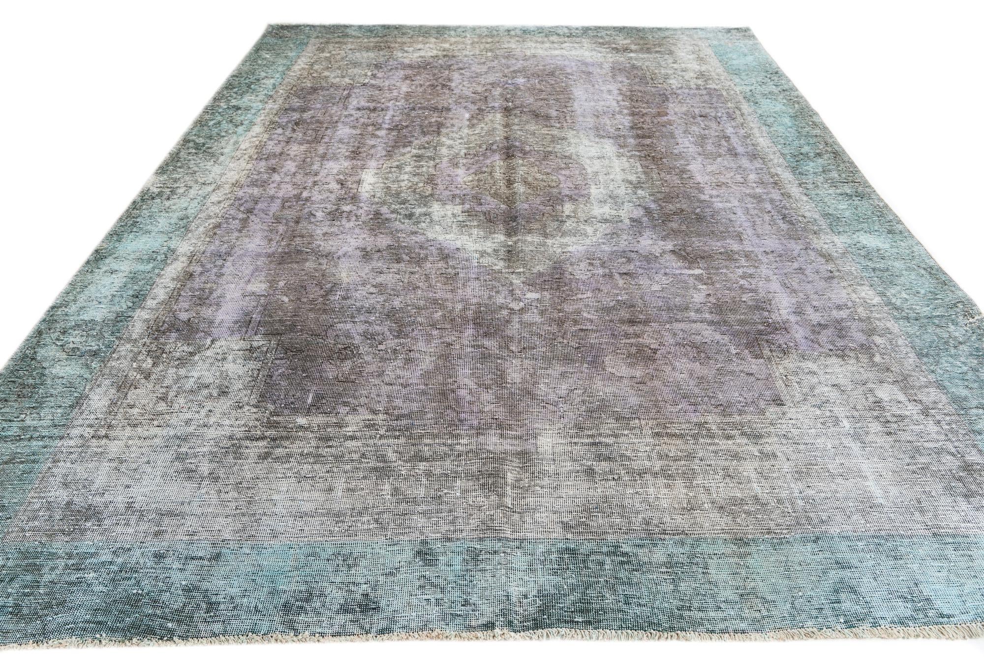 225cm x 325cm anudado a mano Ultra Vintage Alfombra Persa Lana