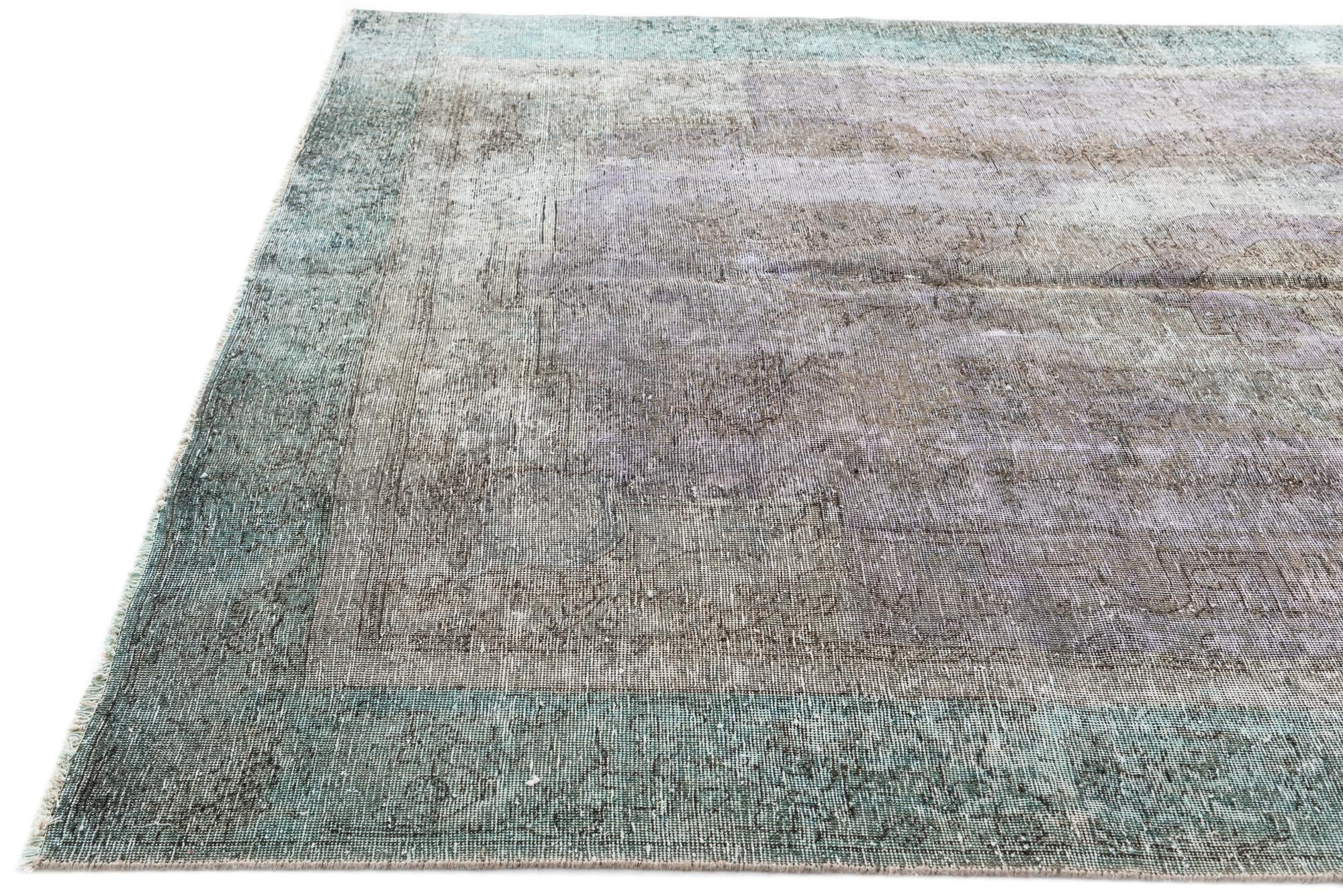 225cm x 325cm anudado a mano Ultra Vintage Alfombra Persa Lana
