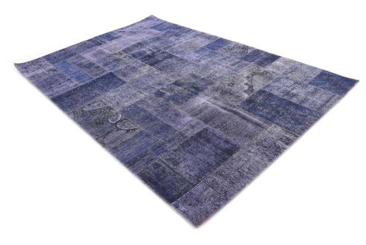 6' 9 x 8' 10 Hand Knotted Ultra Vintage Persian Wool Rug