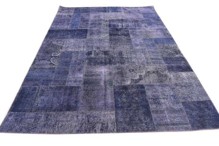 Detail image of 6' 9 x 8' 10 Hand Knotted Ultra Vintage Persian Wool Rug