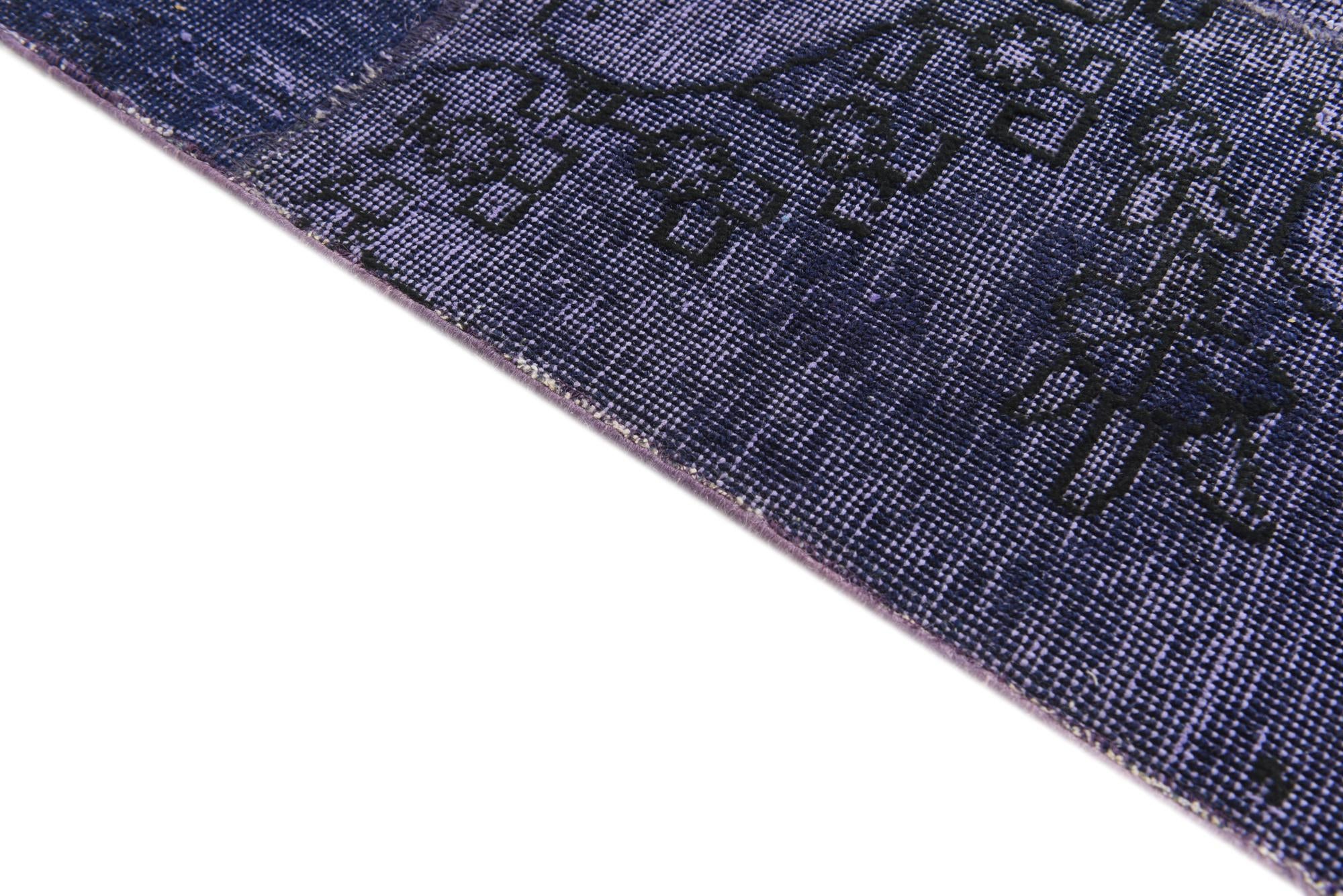 6' 9 x 8' 10 Hand Knotted Ultra Vintage Persian Wool Rug