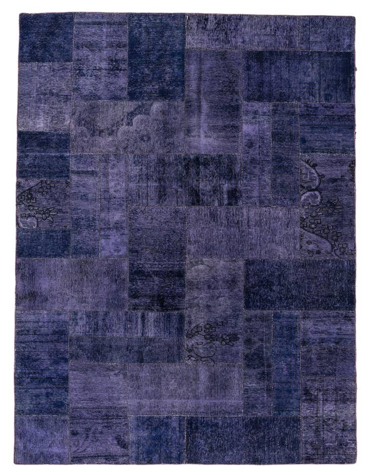 Detail image of 6' 9 x 8' 10 Hand Knotted Ultra Vintage Persian Wool Rug