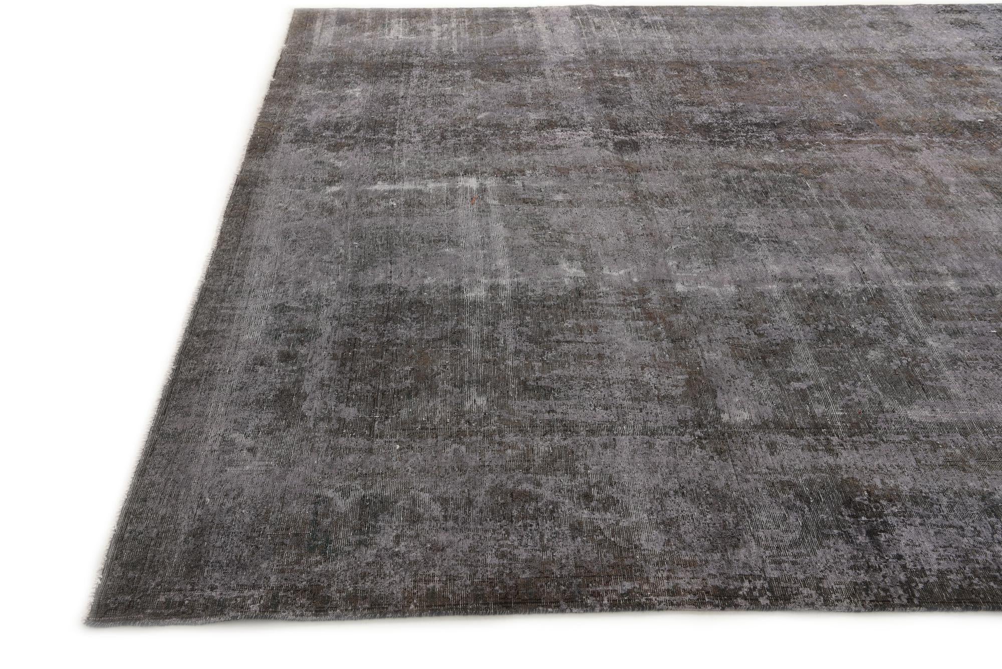 9' 5 x 12' 10 Hand Knotted Ultra Vintage Persian Wool Rug