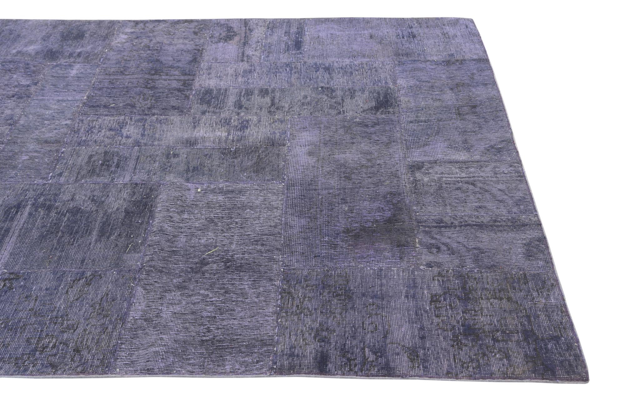 5' 9 x 8' Hand Knotted Ultra Vintage Persian Wool Rug