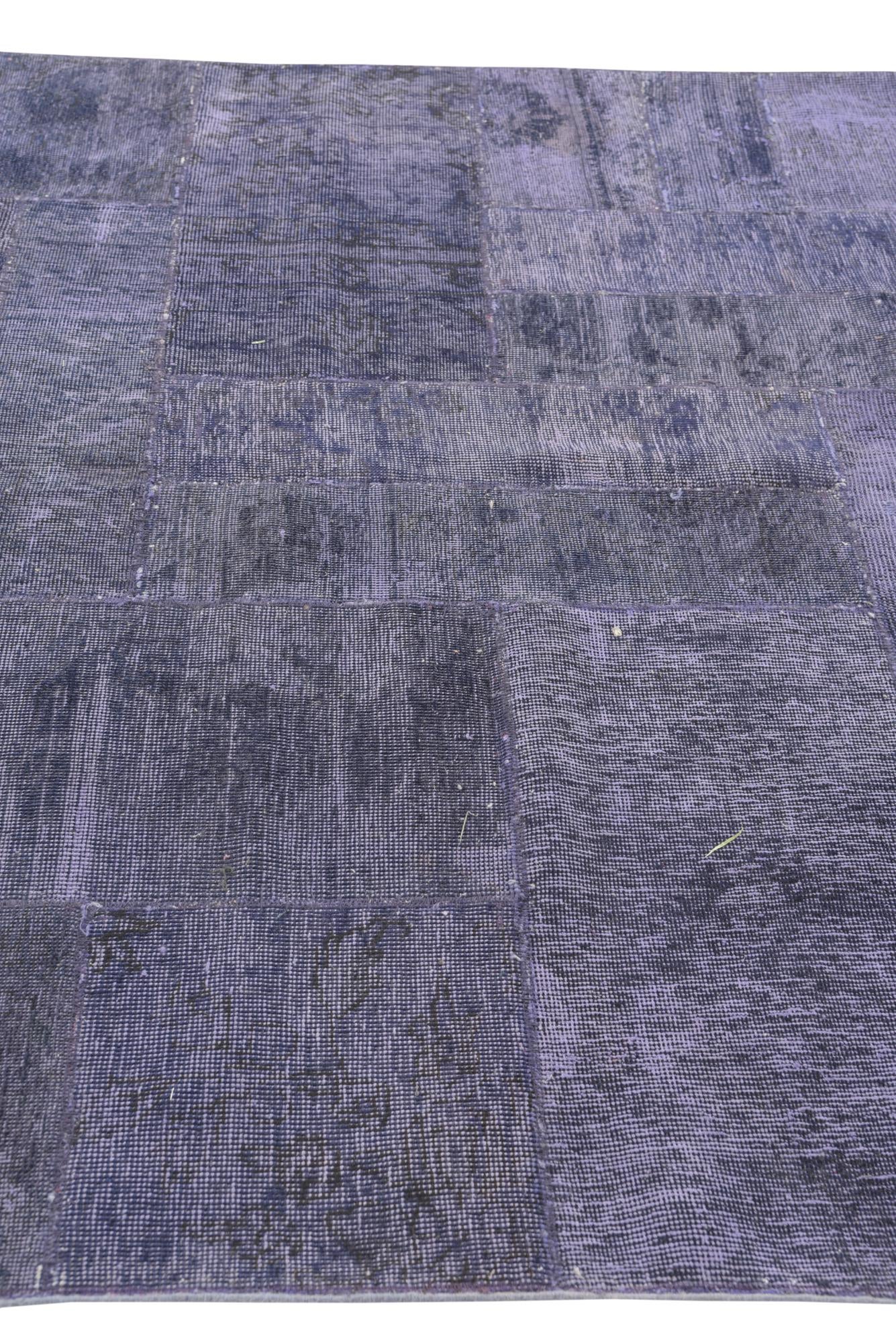 5' 9 x 8' Hand Knotted Ultra Vintage Persian Wool Rug