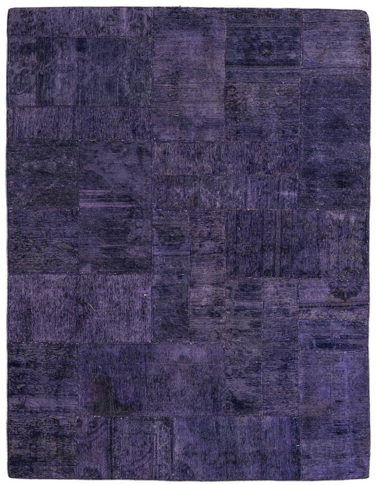 Detail image of 5' 9 x 8' Hand Knotted Ultra Vintage Persian Wool Rug