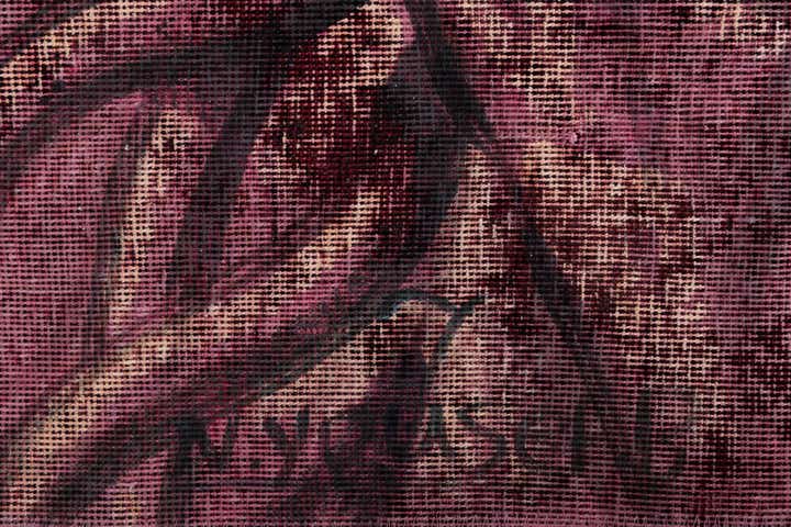 3' 2 x 4' 4 Hand Knotted Ultra Vintage Persian Wool Rug