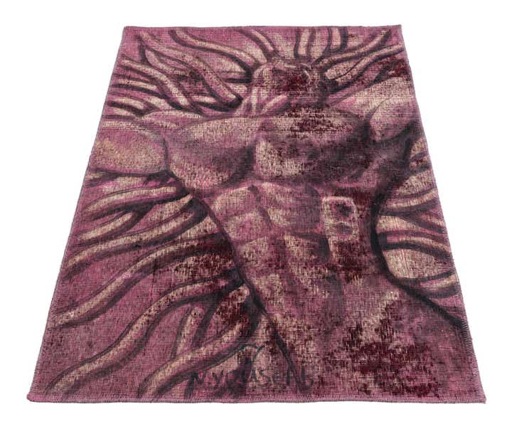 3' 2 x 4' 4 Hand Knotted Ultra Vintage Persian Wool Rug