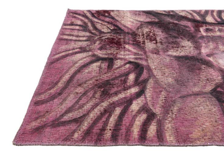 Detail image of 3' 2 x 4' 4 Hand Knotted Ultra Vintage Persian Wool Rug