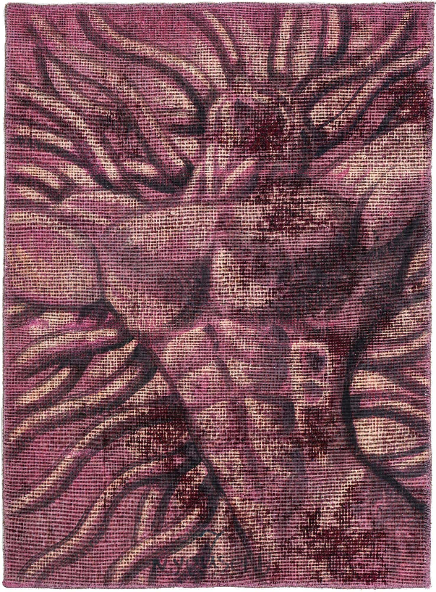 3' 2 x 4' 4 Hand Knotted Ultra Vintage Persian Wool Rug