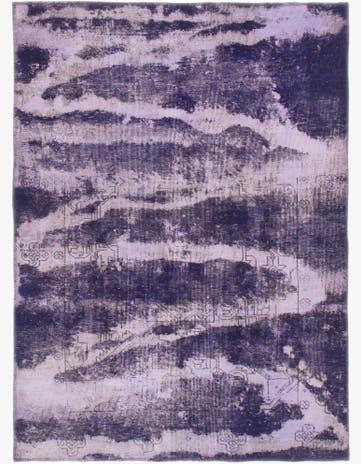 4' 4 x 6' Hand Knotted Ultra Vintage Persian Wool Rug