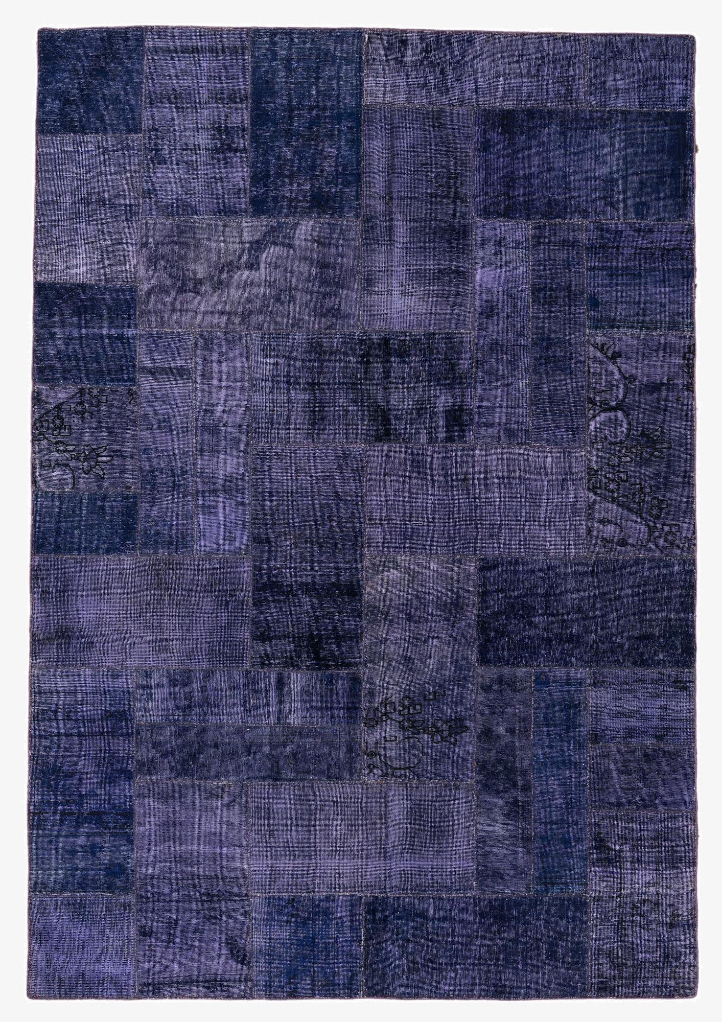 6' 9 x 8' 10  Hand Knotted Ultra Vintage Persian Wool Rug