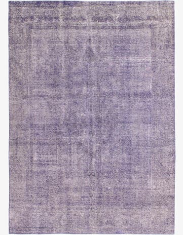 9' x 12' 5 Hand Knotted Ultra Vintage Persian Wool Rug