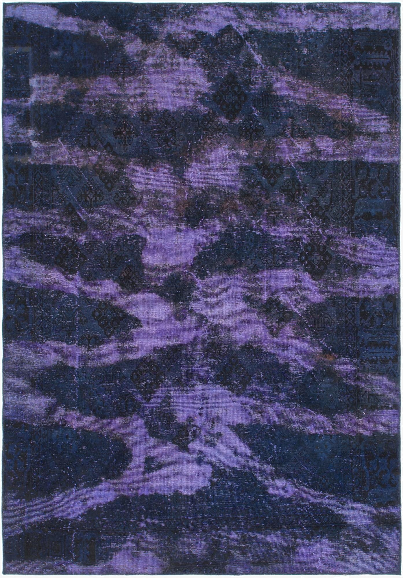 6' x 8' 10  Hand Knotted Ultra Vintage Persian Wool Rug