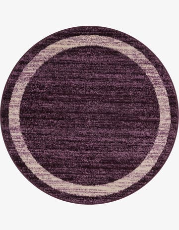 Violet Angelica Round Rug