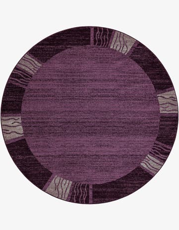 Violet Angelica Round Rug