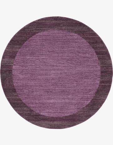 Violet Angelica Round Rug
