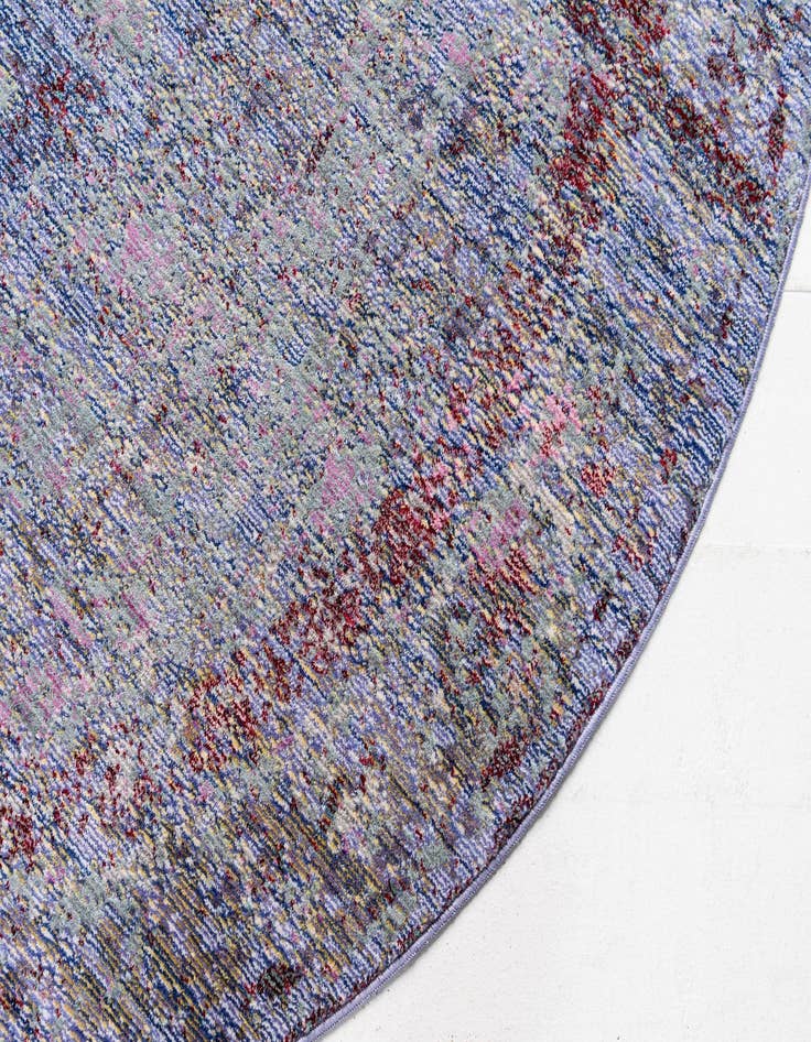 Detail image of 6' x 6' Aqua Round Rug