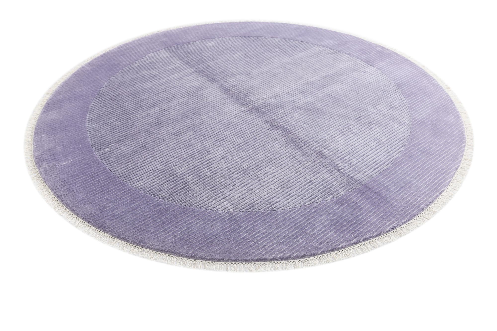6' 6 x 6' 6 Hand Knotted Darya Wool Round Rug