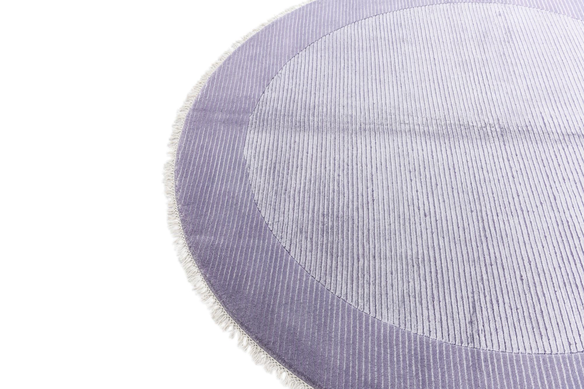 6' 6 x 6' 6 Hand Knotted Darya Wool Round Rug