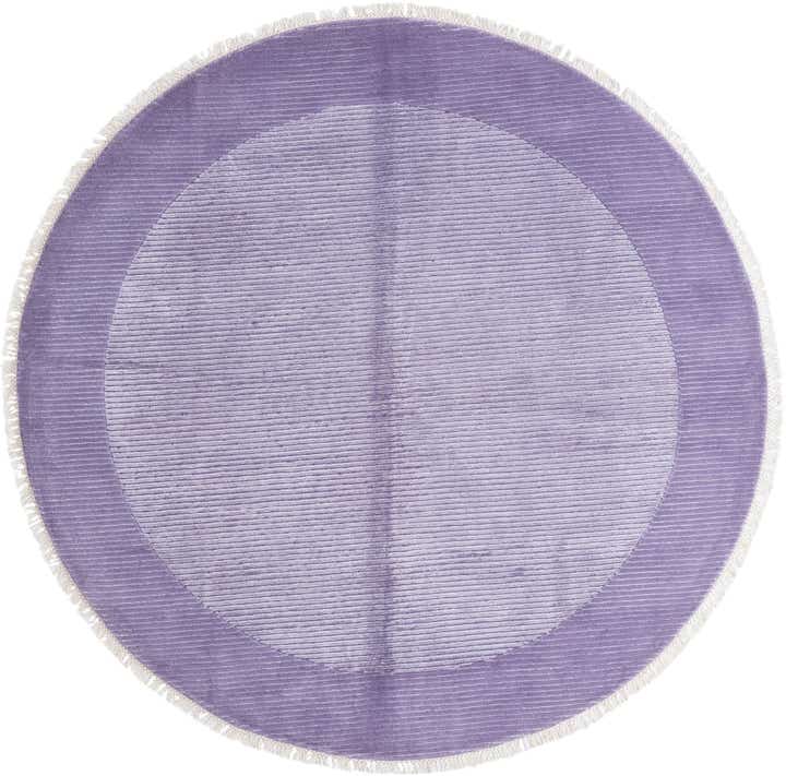 6' 6 x 6' 6 Hand Knotted Darya Wool Round Rug