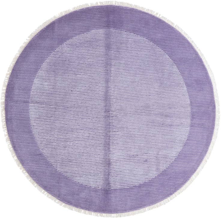 Detail image of 6' 6 x 6' 6 Hand Knotted Darya Wool Round Rug