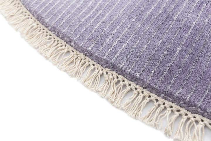 6' 6 x 6' 6 Hand Knotted Darya Wool Round Rug