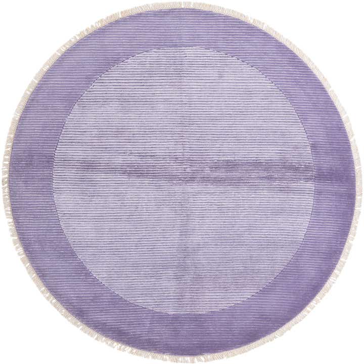 6' 6 x 6' 6 Hand Knotted Darya Wool Round Rug