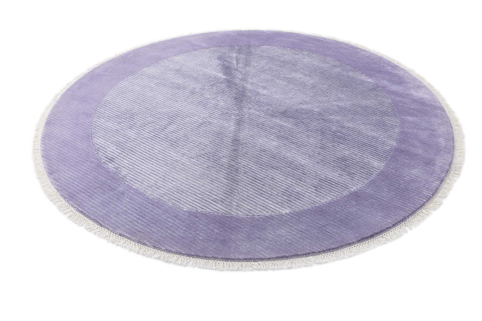 6' 7 x 6' 7 Hand Knotted Darya Wool Round Rug