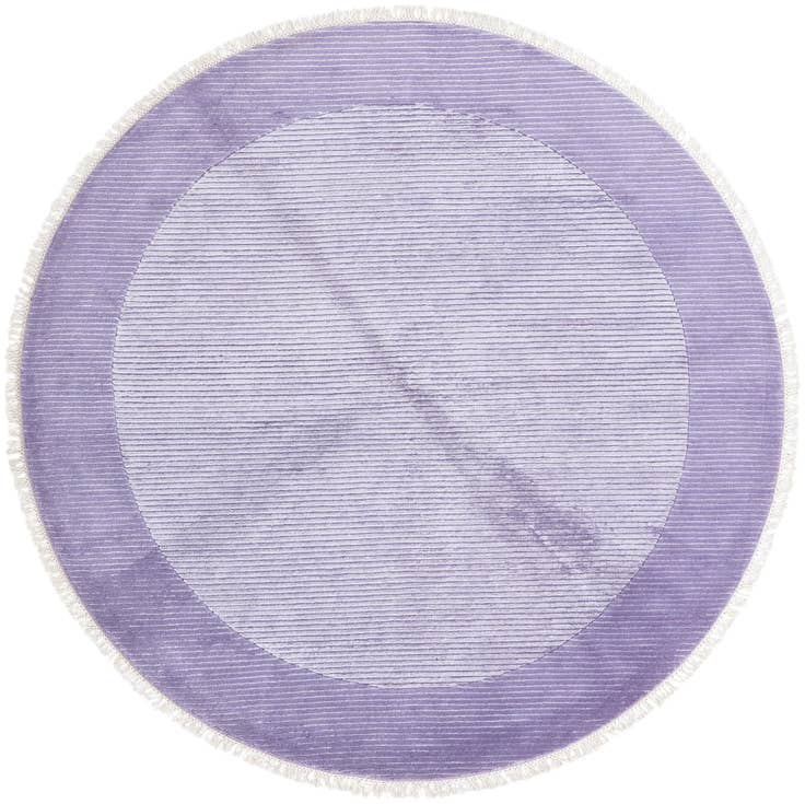 Detail image of 6' 7 x 6' 7 Hand Knotted Darya Wool Round Rug