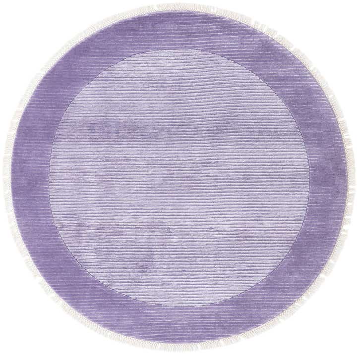 4' 9 x 4' 9 Hand Knotted Darya Wool Round Rug