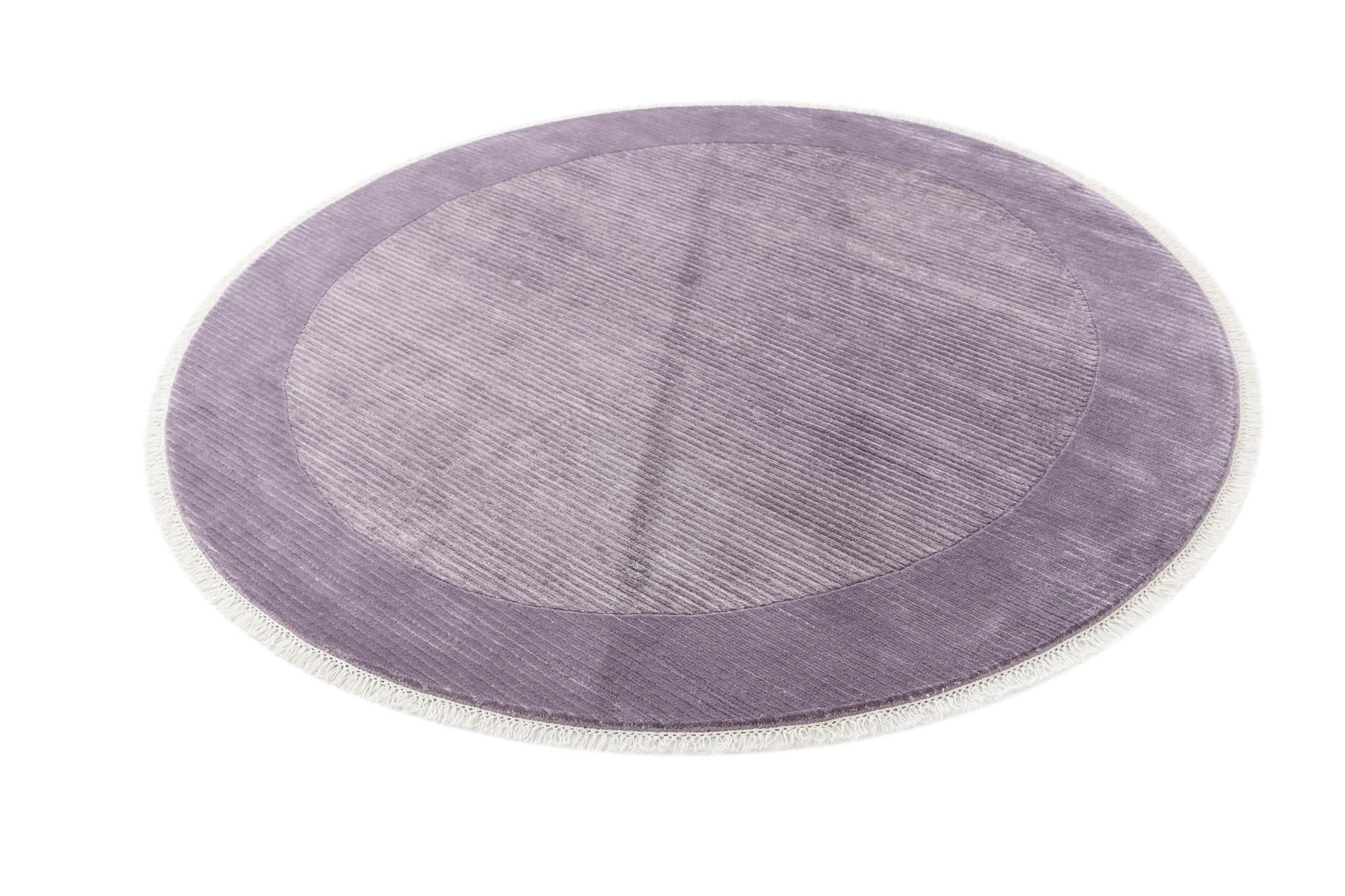 6' 5 x 6' 5 Hand Knotted Darya Wool Round Rug