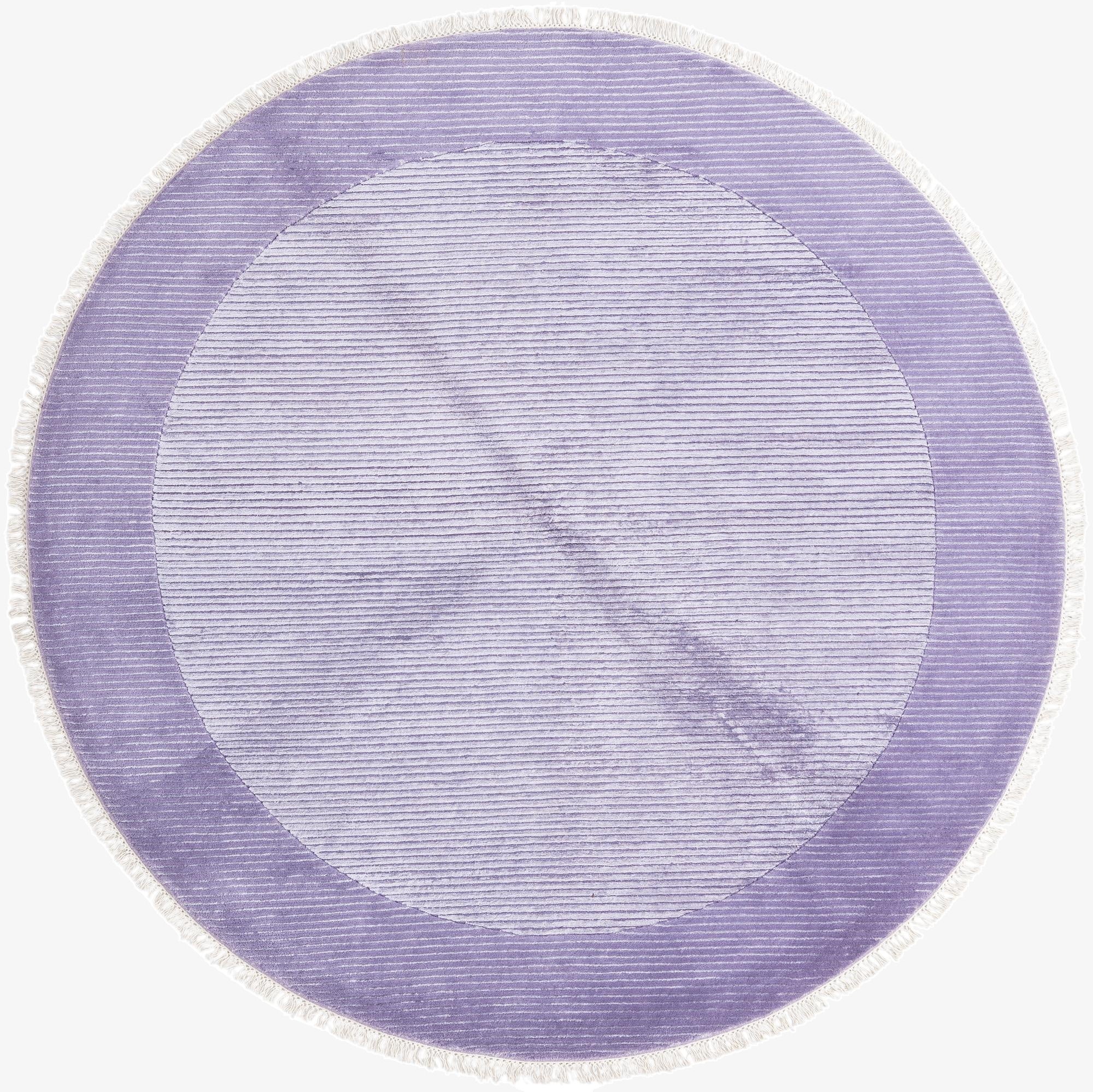 6' 7 x 6' 7  Hand Knotted Darya Wool Round Rug