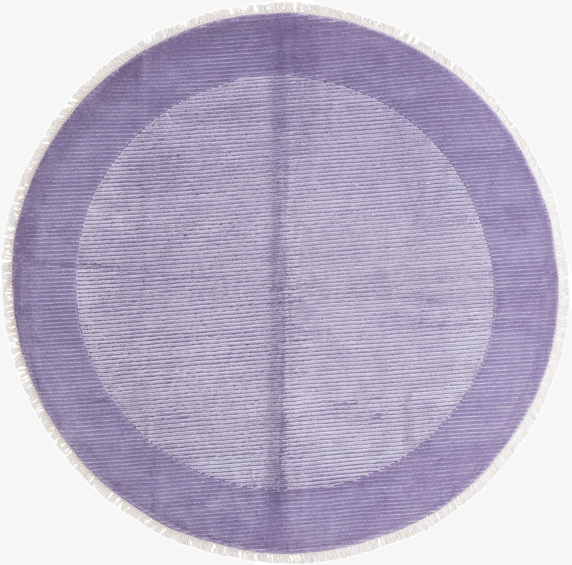 6' 6 x 6' 6  Hand Knotted Darya Wool Round Rug