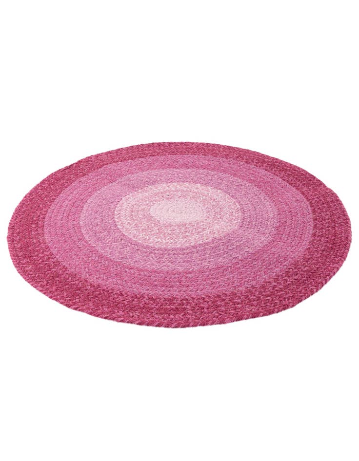 Detail image of 2' 9 x 2' 9 Handmade Hand Braided Wool Round Rug