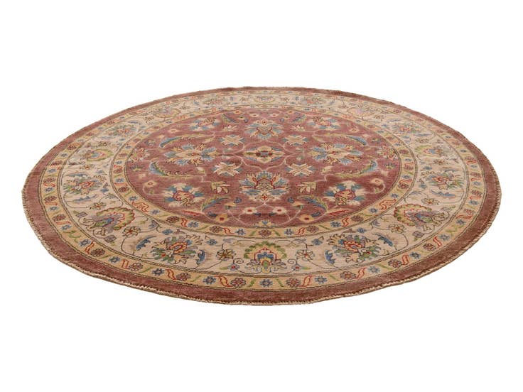Detail image of 6' 6 x 6' 7 Hand Knotted Kazak Round Rug