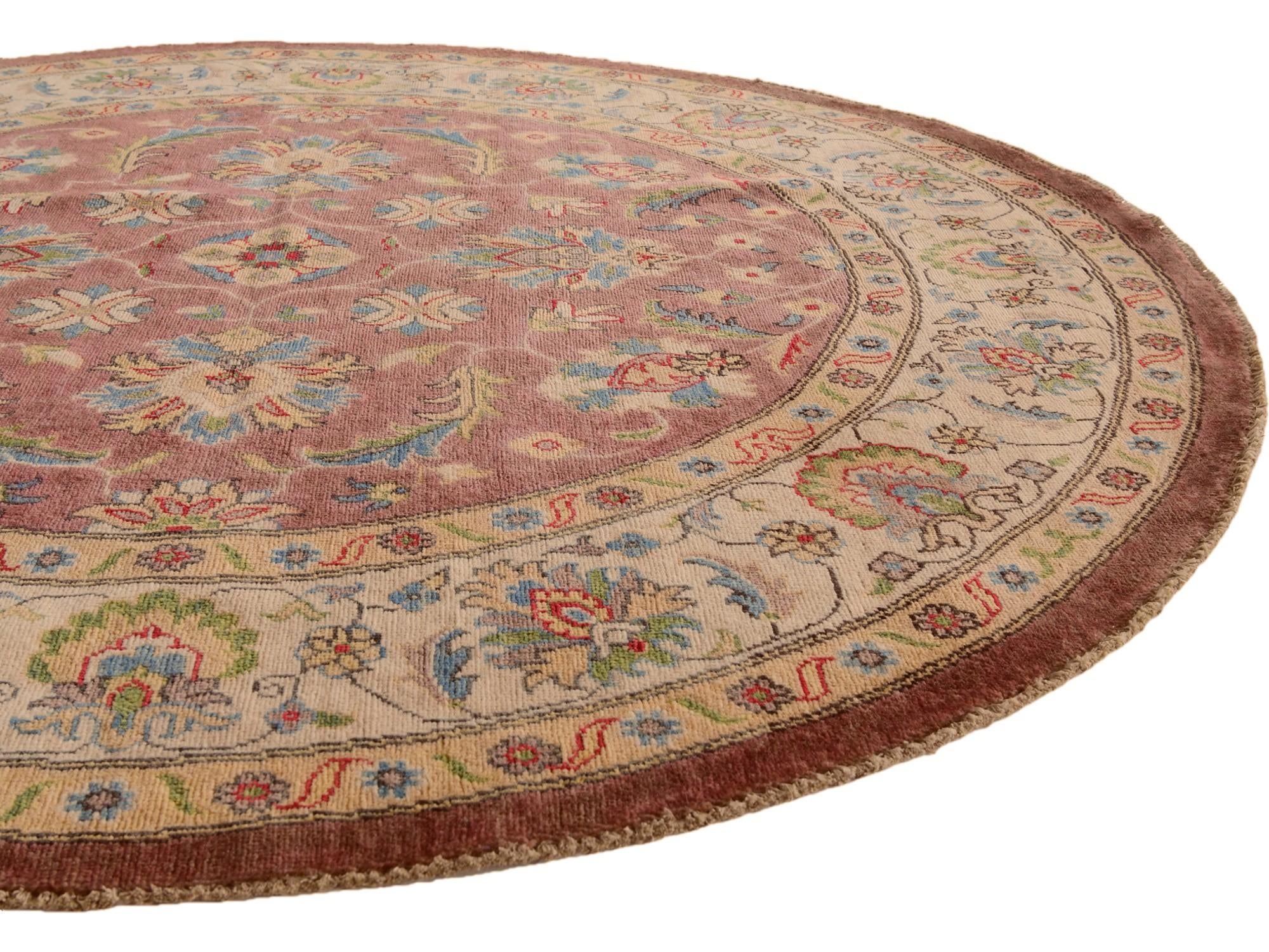 6' 6 x 6' 7 Hand Knotted Kazak Round Rug