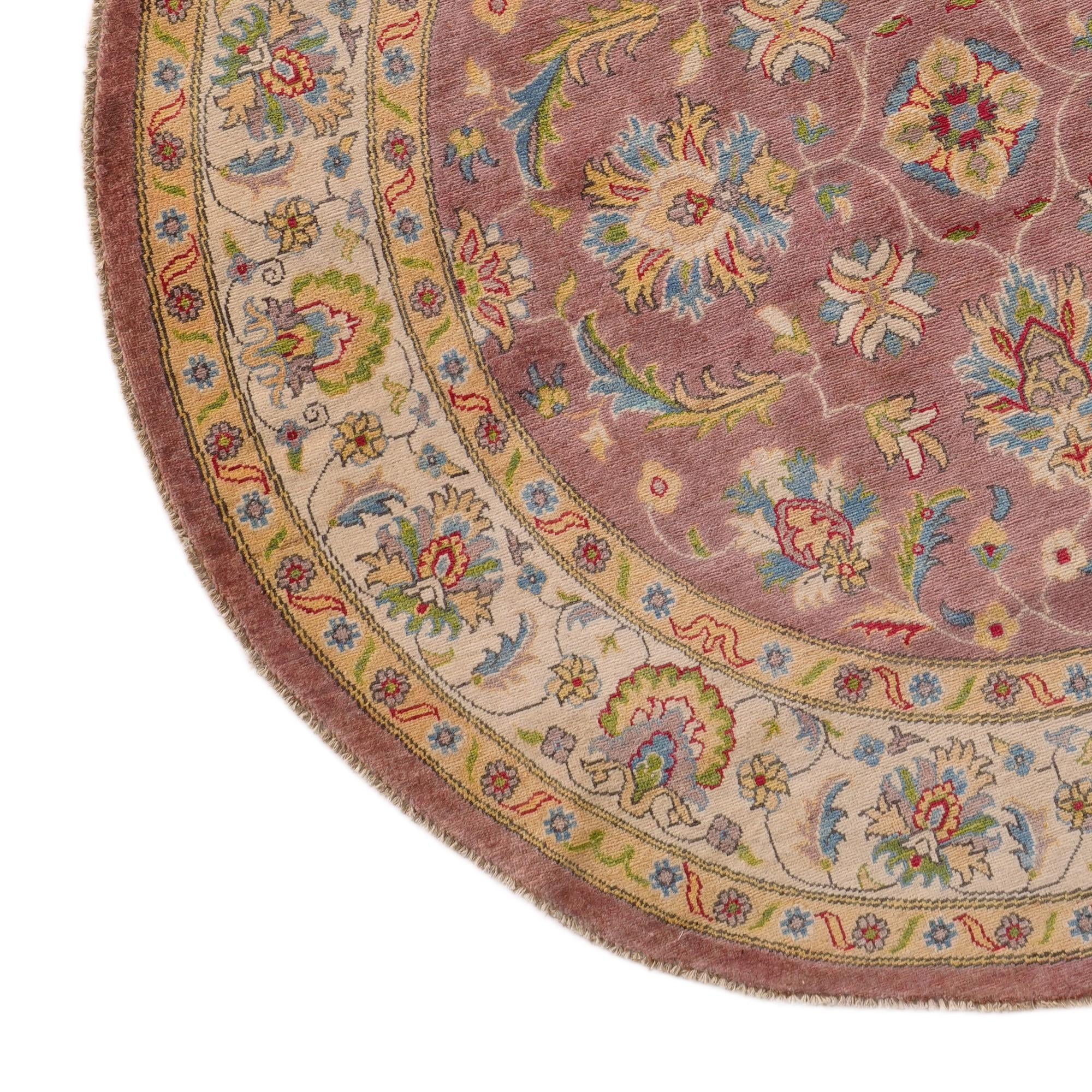 6' 6 x 6' 7 Hand Knotted Kazak Round Rug