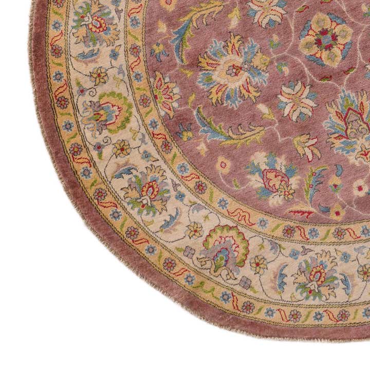 6' 6 x 6' 7 Hand Knotted Kazak Round Rug