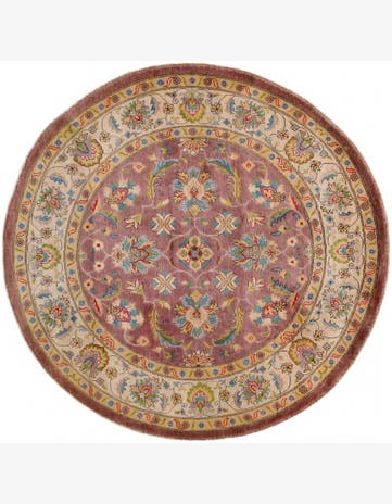 6' 6 x 6' 7 Hand Knotted Kazak Round Rug
