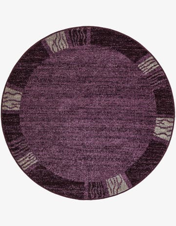Violet Loft Round Rug
