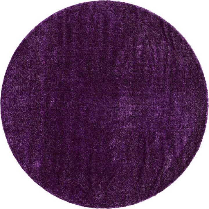 305cm x 305cm Solid Frieze Round Rug